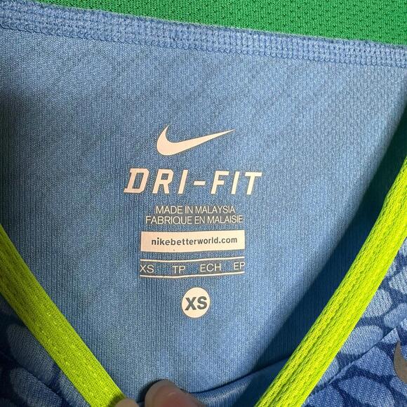 Nike Dri Fit Long Sleeve‎ Geometric Lightweight Shirt XS - Picture 2 of 3